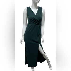 Woosea Green Sleeveless Maxi Dress Size L NWT